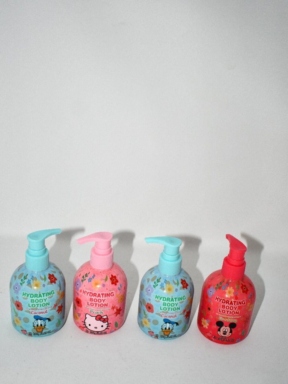 Hydrating Body Lotion Set of 4 Coconut Peach Assorted Scents 8.82 oz Each NEW
